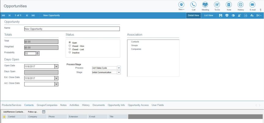 act-opportunity-management